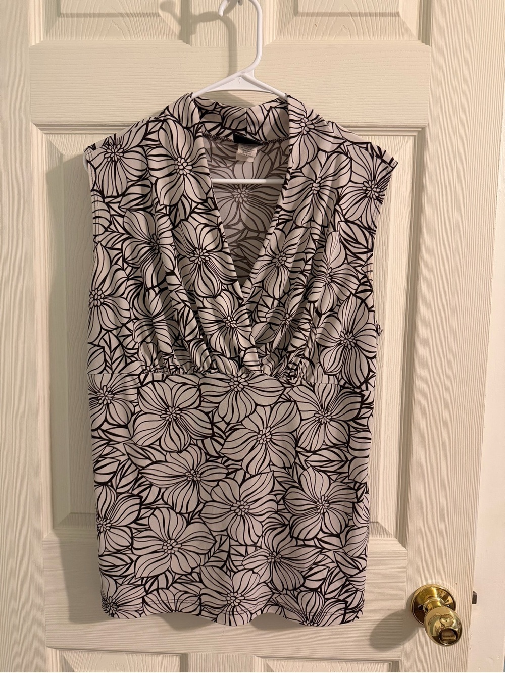 Vintage Y2K JKLA California 
Floral Top XL Brown/Cream Sleeveless